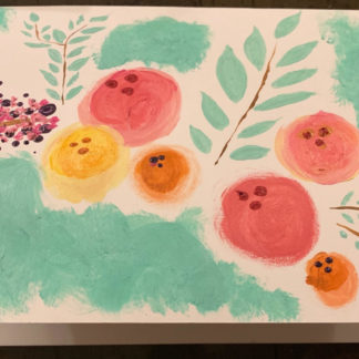 Blank Custom Painted Greeting Card $5 - Blank Envelope Included