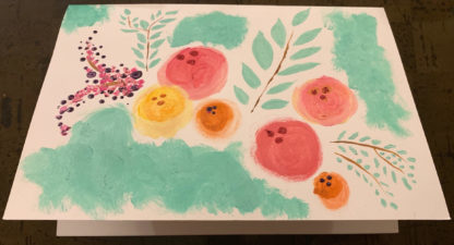 Blank Custom Painted Greeting Card $5 - Blank Envelope Included