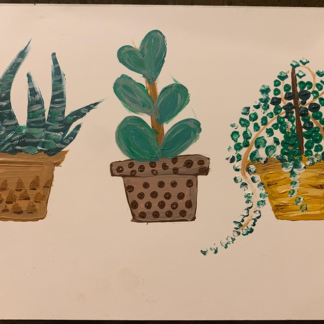 Blank Custom Painted Greeting Card $5 - Blank Envelope Included