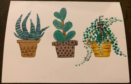 Blank Custom Painted Greeting Card $5 - Blank Envelope Included