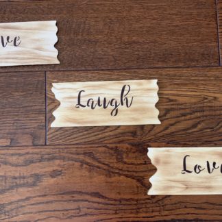 Plaque Set – Set of 3  7" x 3" ea.  $10